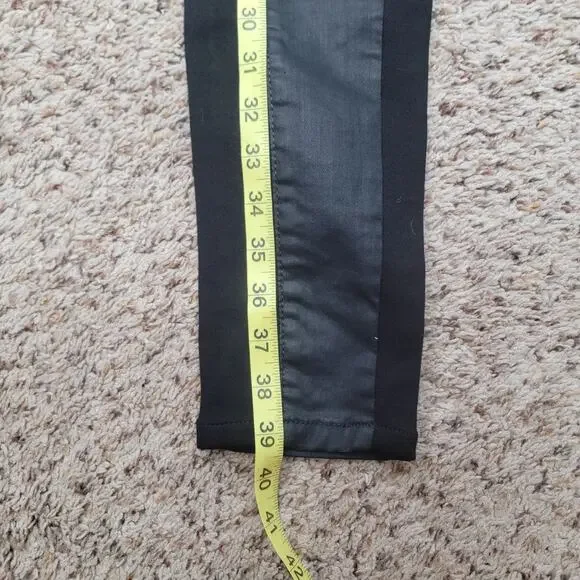 maje DARPO WAX PANELED SKINNY JEANS, SIZE 24US - Picture 8 of 10